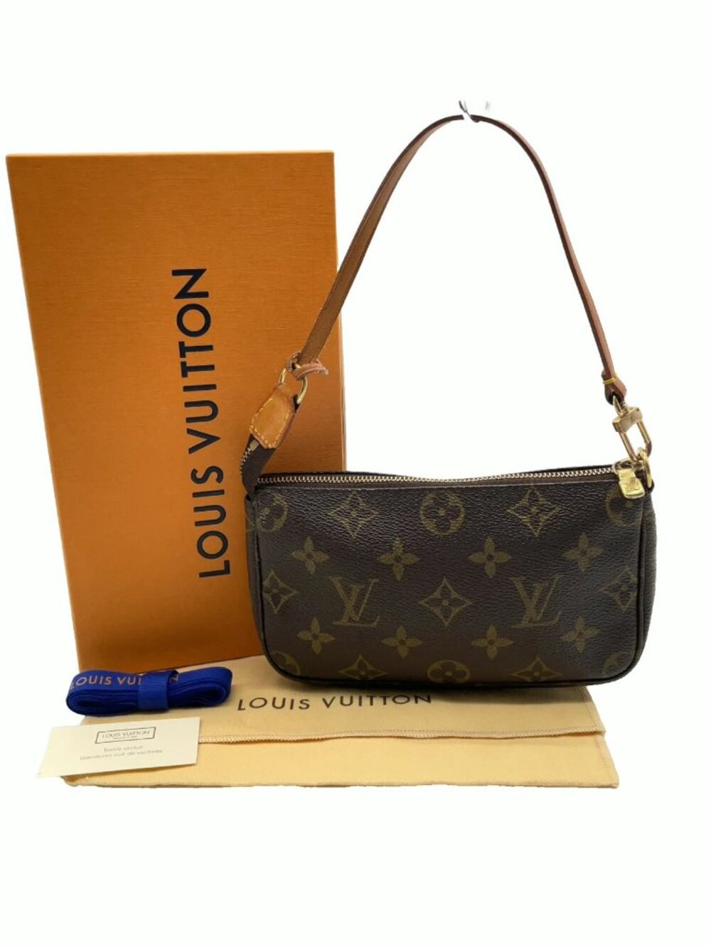 Authentic Louis Vuitton Pochette Accessoires Monogram Shoulder Bag LV Handbag - Picture 2 of 16